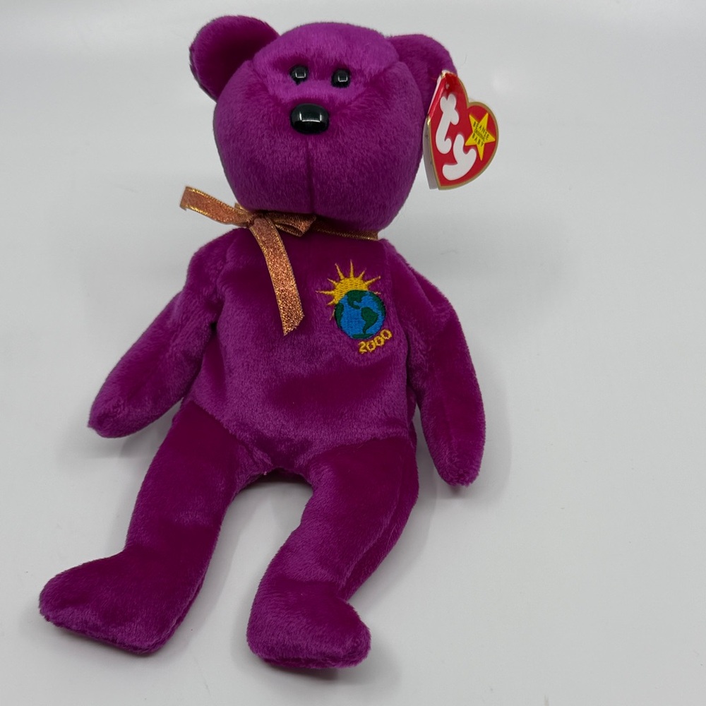 Ty Vibrant Purple Plush beanie baby Millenium